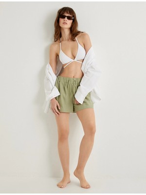 Koton Pijama Altı Şort Beli Lastikli