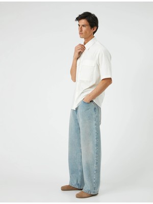 Koton Loose Fit Bol Paça Kot Pantolon Cepli - Rigel Loose Fit Jeans