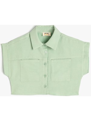 Koton Yeşil Gömlek 4SKG60017AW