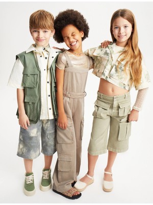 Koton Crop Bluz Uzun Kollu