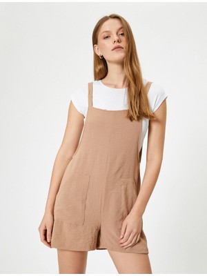 Koton Şort Salopet Cepli