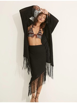 Koton Melis Ağazat X Koton - Püskül Detaylı Kimono