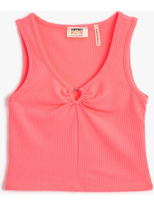 Koton Düz Pembe Kız Çocuk Atlet 3SKG30039AK