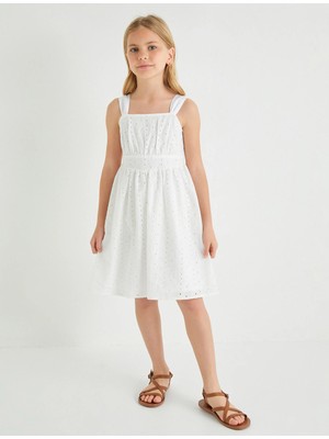 Koton Askılı Elbise Fistolu Pamuklu