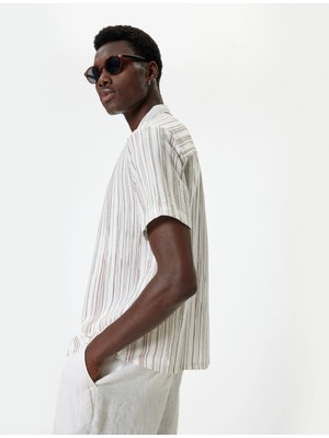 Koton Kısa Kollu Gömlek Klasik Yaka Düğmeli