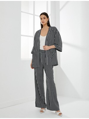 Koton Viskon Kimono Yarım Kollu Cep Detaylı