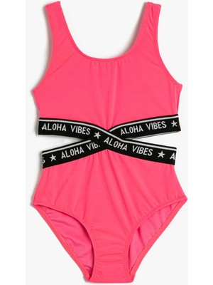 Koton Mayo Pencere Detaylı Askılı Fırfırlı Yuvarlak Yaka