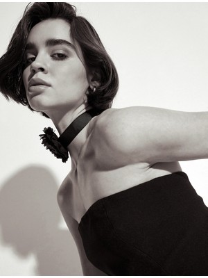 Koton Straplez Crop Üst Arkası Fermuarlı