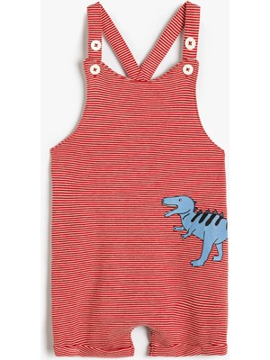 Koton Tulum Salopet Dinozor Detaylı Ayarlanabilir Askılı