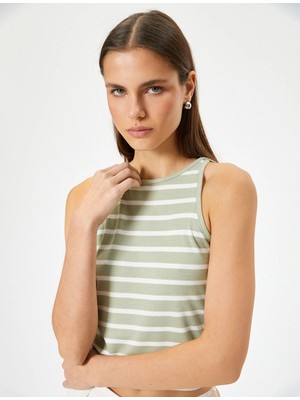 Koton Kısa Atlet Bisiklet Yaka Slim Fit