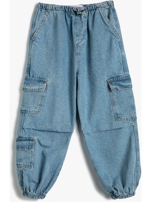 Koton Kargo Jogger Kot Pantolon Pamuklu Kapaklı Cep Detaylı