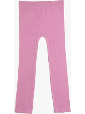 Koton Basic Fitilli Tayt Beli Lastikli