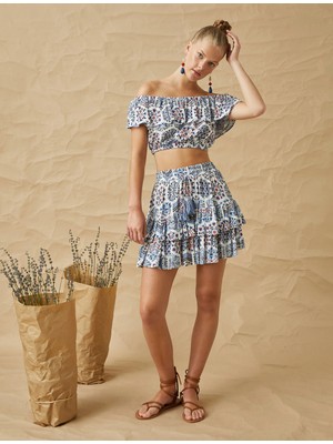 Koton Mini Etek Katlı