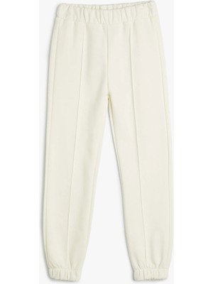 Koton Basic Jogger Eşofman Altı Nervürlü Beli Lastikli Cepli