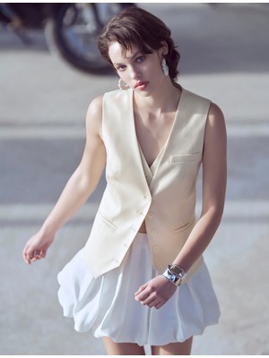 Koton Balon Etek Volanlı Normal Bel