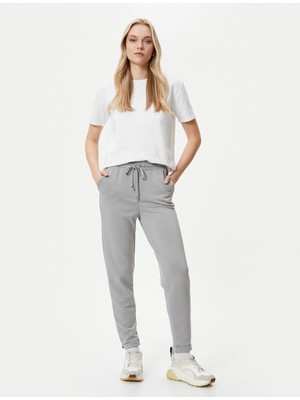 Koton Jogger Pantolon Beli Bağcıklı Cepli Modal Karışımlı