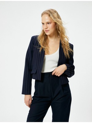 Koton Blazer Ceket Kapaklı Cepli Standart Kesim