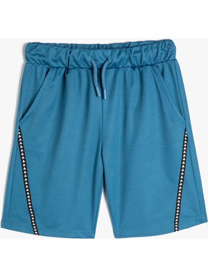 Koton Şort Beli Bağlamalı Cepli Bant Detaylı