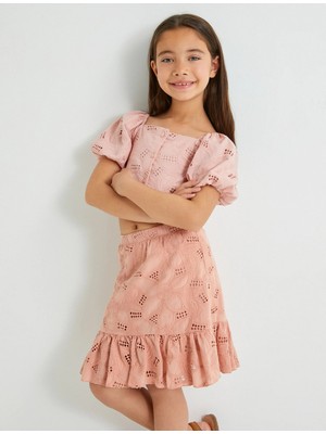 Koton Fistolu Etek Beli Lastikli Fırfır Detaylı