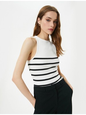 Koton Halter Yaka Atlet Kolsuz Fitilli