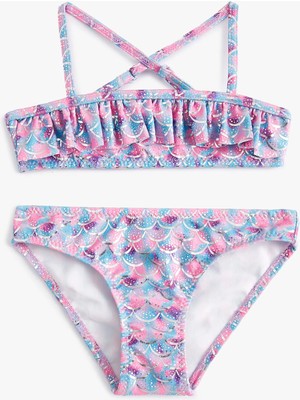 Koton Bikini Takımı Fırfırlı Ince Askılı
