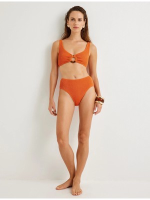 Koton Dokulu Yüksek Bel Bikini Altı