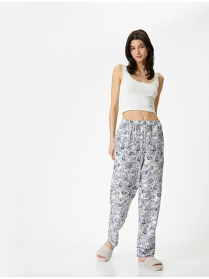 Koton Çiçekli Pijama Altı Beli Lastikli