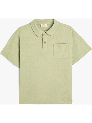 Koton Basic Polo Yaka Tişört Kısa Kollu Tek Cepli