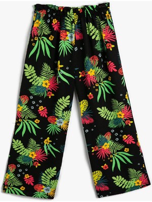 Koton Geniş Paça Baskılı Pantolon