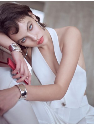 Koton Crop Yelek Düğmeli V Yaka