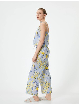 Koton Pijama Altı Beli Bağcıklı Fırfırlı Pamuklu