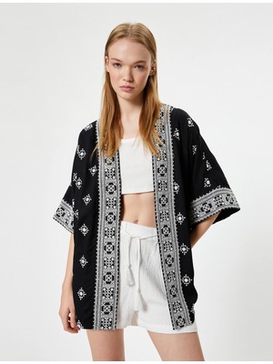 Koton Viskon Kimono Nakışlı
