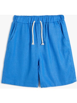 Koton Basic Şort Beli Bağlamalı Cepli