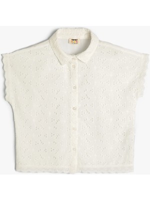 Koton Fistolu Crop Gömlek Kısa Kollu