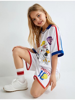 Koton Tweety Şort Beli Lastikli Biye Detaylı