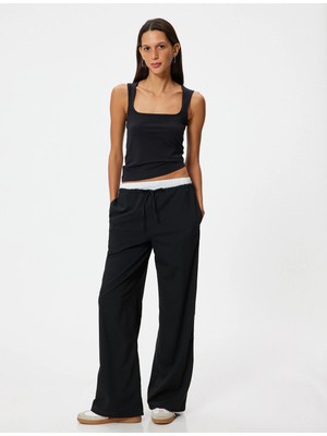 Koton Basic Atlet Kolsuz Kare Yaka Slim Fit