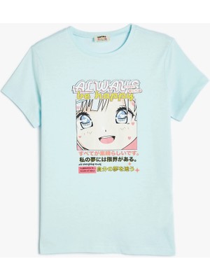 Koton Anime Printed T-Shirt