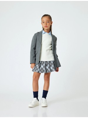 Koton Pileli Etek Ekoseli