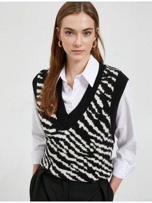 Koton Triko Süveter V Yaka