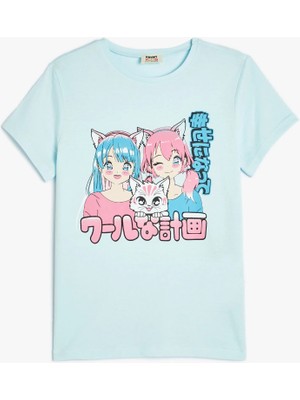 Koton Anime Printed T-Shirt