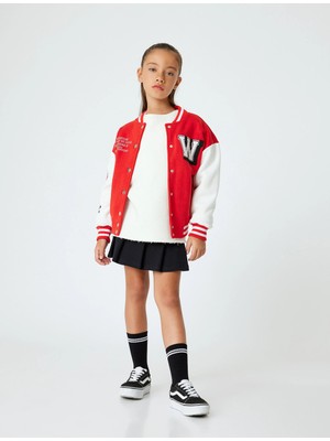 Koton 5WKG70012AK Koton Kız Çocuk Etek Siyah