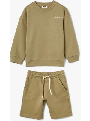 Koton Eşofman Takımı Sweatshirt ve Şort Set