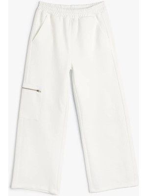 Koton Ekru Kız Çocuk Eşofman Alt 5 - 6 Yaş İçin Konforlu ve Şık Sezonluk Tasarım