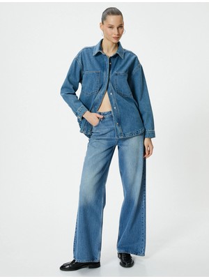 Koton Kot Ceket Rahat Kalıp Cepli Pamuklu