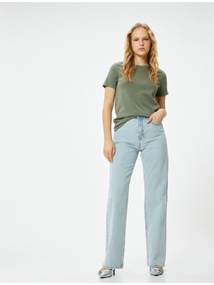 Koton Basic Tişört Kısa Kollu Bisiklet Yaka Standart Kesim Pamuklu