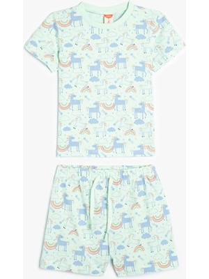 Koton Kız Bebek Alt-Üst Takım Yeşil 4SMG10136AK