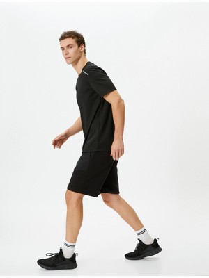 Koton Spor Şort Cepli Beli Bağcıklı Kumaş Detaylı