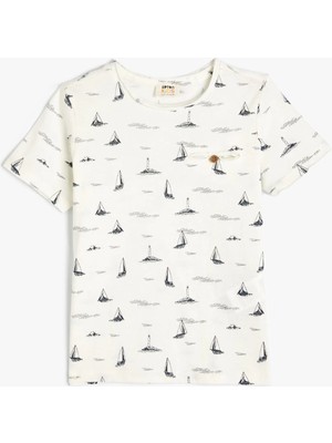 Koton Basic Polo Yaka Tişört Yarım Fermuarlı Kısa Kollu Pamuklu