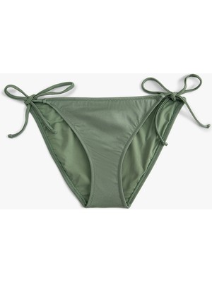 Koton Parlak Brazilian Bikini Altı Yanları Bağlama Detaylı