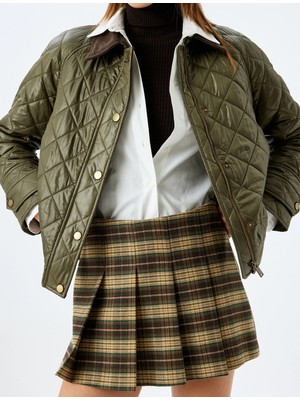 Koton x Melis Ağazat Rahat Kalıp Standart Bel Mini Pileli Şort Etek